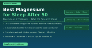 best magnesium supplement for sleep after 50 glycinate vs l-threonate comparison