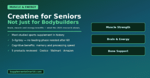 Creatine for Seniors — Brain, Muscle and Energy Benefits (Not Just for Bodybuilders) creatine for seniors over 60