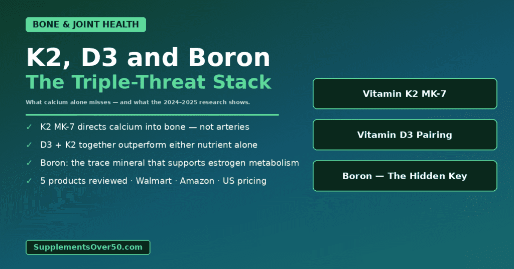 Vitamin K2 D3 Bone Density After Menopause — The Triple-Threat Stack