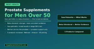 Prostate Supplements for Men Over 50 — Saw Palmetto vs Beta-Sitosterol Honestly Reviewed prostate supplements men over 50