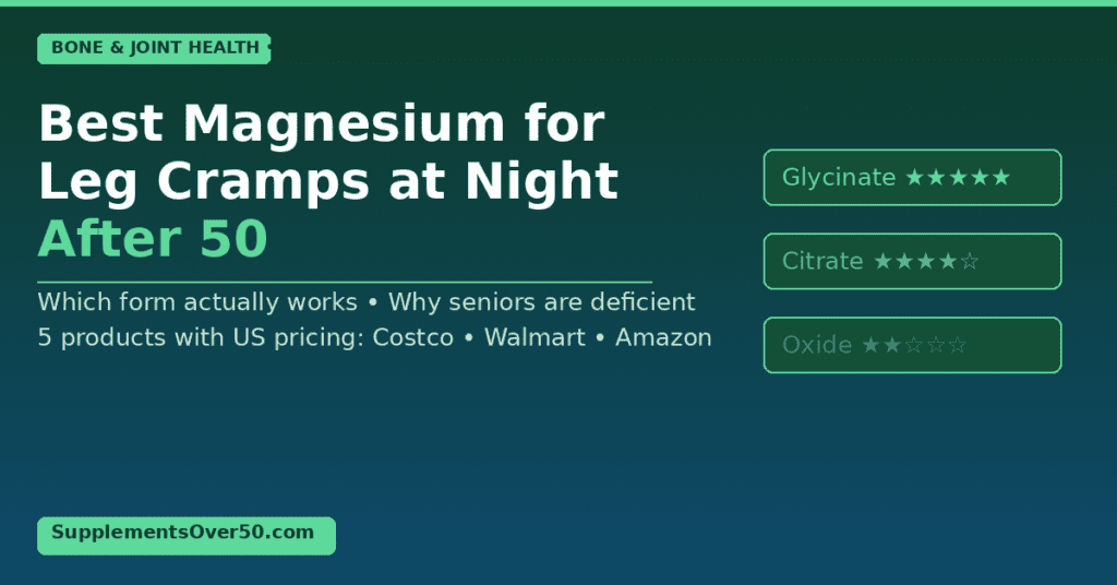 best magnesium supplement for leg cramps at night after 50