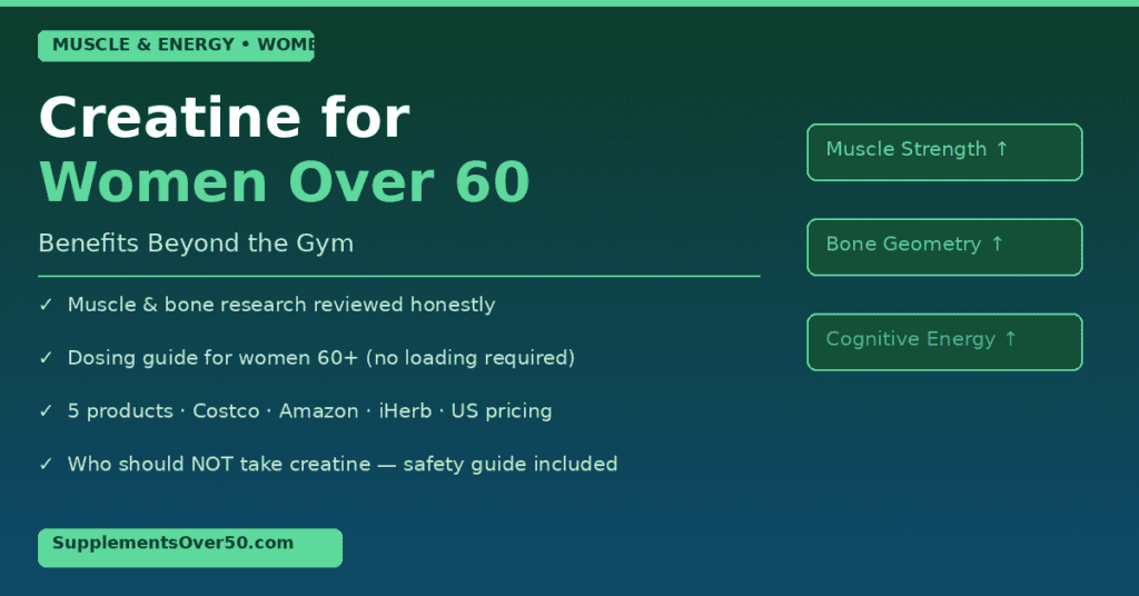 Creatine for Women Over 60: Benefits Beyond the Gym | SupplementsOver50