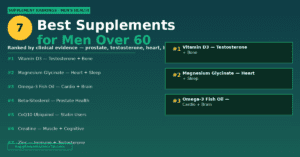 Best Supplements for Men Over 60