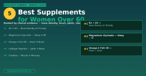 Best Supplements for Women Over 60