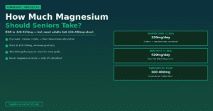 How Much Magnesium Should Seniors Take Daily?